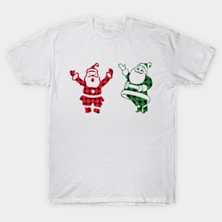 Red And Green Santa T-Shirt